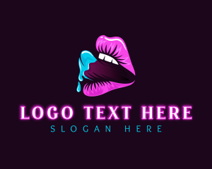 Porn - Sexy Tongue Lips logo design