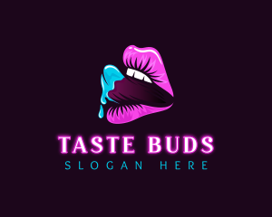 Tongue - Sexy Tongue Lips logo design