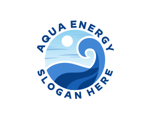 Aqua Wave Resort logo design