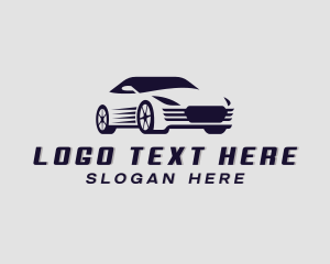 Rideshare - Sedan Car Vehicle logo design