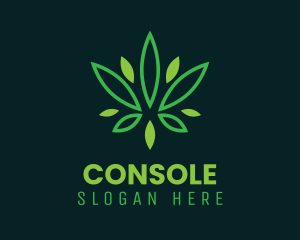Eco Friendly - Cannabis Plant Oil logo design
