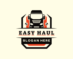 Truck Logistics Transport logo design