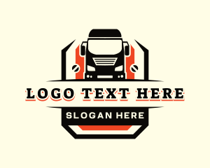 Transport - Truck Logistics Transport logo design