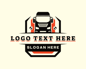 Truck Logistics Transport Logo