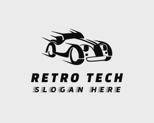 Retro Car Vehicle logo design