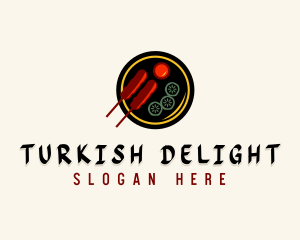 Kebab Skewers Restaurant logo design