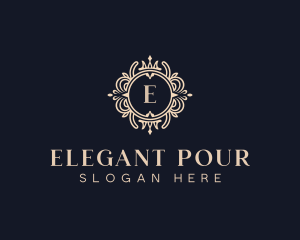 Luxury Hotel Floral logo design