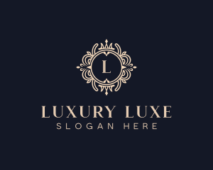 Luxury Hotel Floral logo design