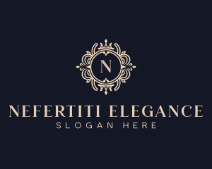 Luxury Hotel Floral logo design