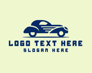 Car - Simple Old School Car logo design