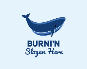 Blue Ocean Whale logo design