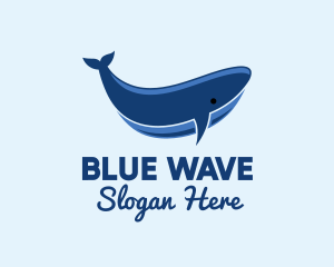 Blue Ocean Whale logo design