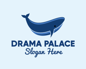 Blue Ocean Whale logo design