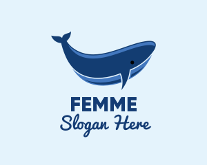 Blue Ocean Whale logo design