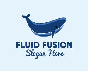 Blue Ocean Whale logo design