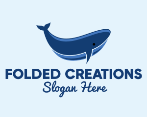 Blue Ocean Whale logo design