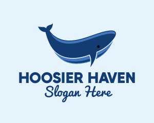 Blue Ocean Whale logo design