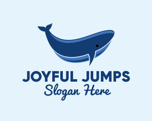 Blue Ocean Whale logo design