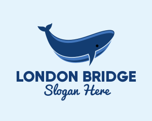 Blue Ocean Whale logo design