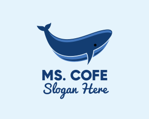 Blue Ocean Whale logo design