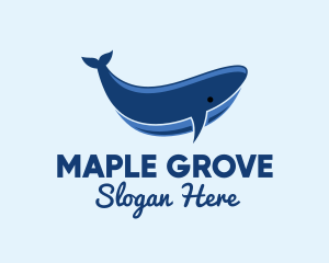 Blue Ocean Whale logo design