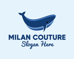 Blue Ocean Whale logo design