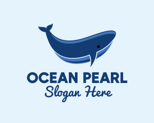 Blue Ocean Whale logo design