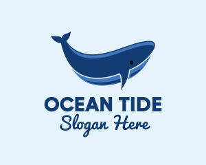 Blue Ocean Whale logo design