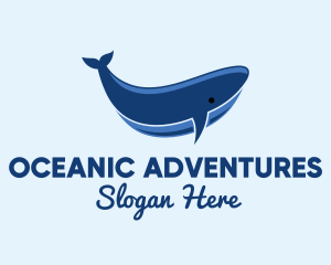 Blue Ocean Whale logo design