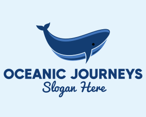 Blue Ocean Whale logo design