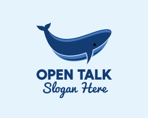 Blue Ocean Whale logo design