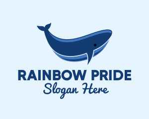 Blue Ocean Whale logo design