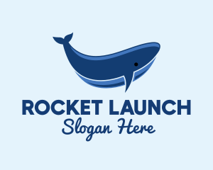 Blue Ocean Whale logo design