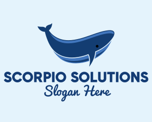 Blue Ocean Whale logo design