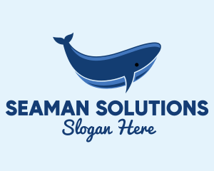 Blue Ocean Whale logo design