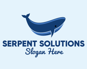 Blue Ocean Whale logo design