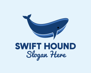 Blue Ocean Whale logo design