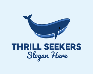 Blue Ocean Whale logo design