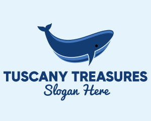 Blue Ocean Whale logo design