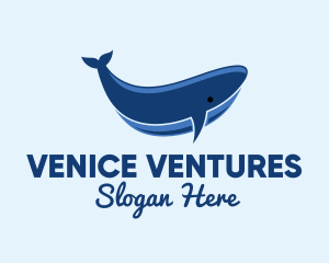 Blue Ocean Whale logo design