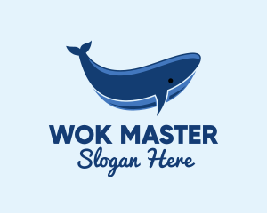 Blue Ocean Whale logo design