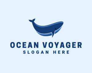 Blue Ocean Whale logo design