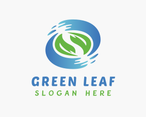 Eco Leaf Housekeeping logo design