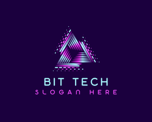 Tech Studio Pyramid logo design