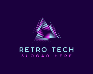 Tech Studio Pyramid logo design