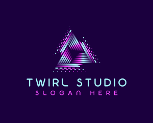 Tech Studio Pyramid logo design