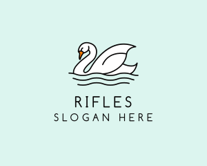 Aviary - Swan Lake Swimming logo design