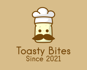 Toaster - Toast Bread Chef logo design