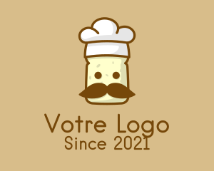 Snack - Toast Bread Chef logo design