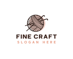 Knitting Yarn Thread logo design